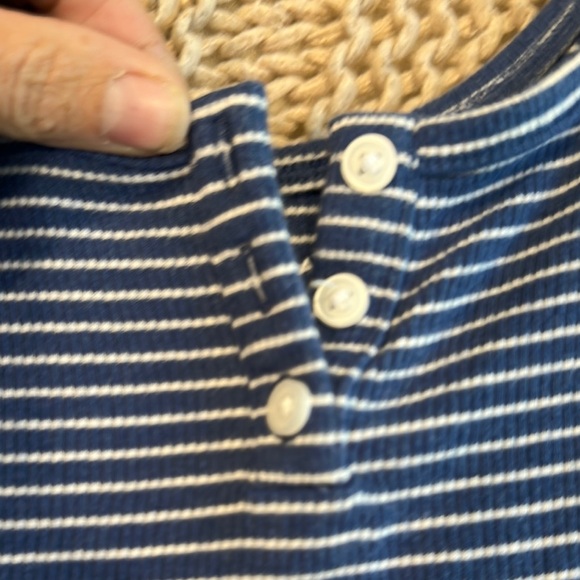 Final price - American Eagle Outfitters Blue Ribbed Sleeveless Crop Top - Picture 3 of 7